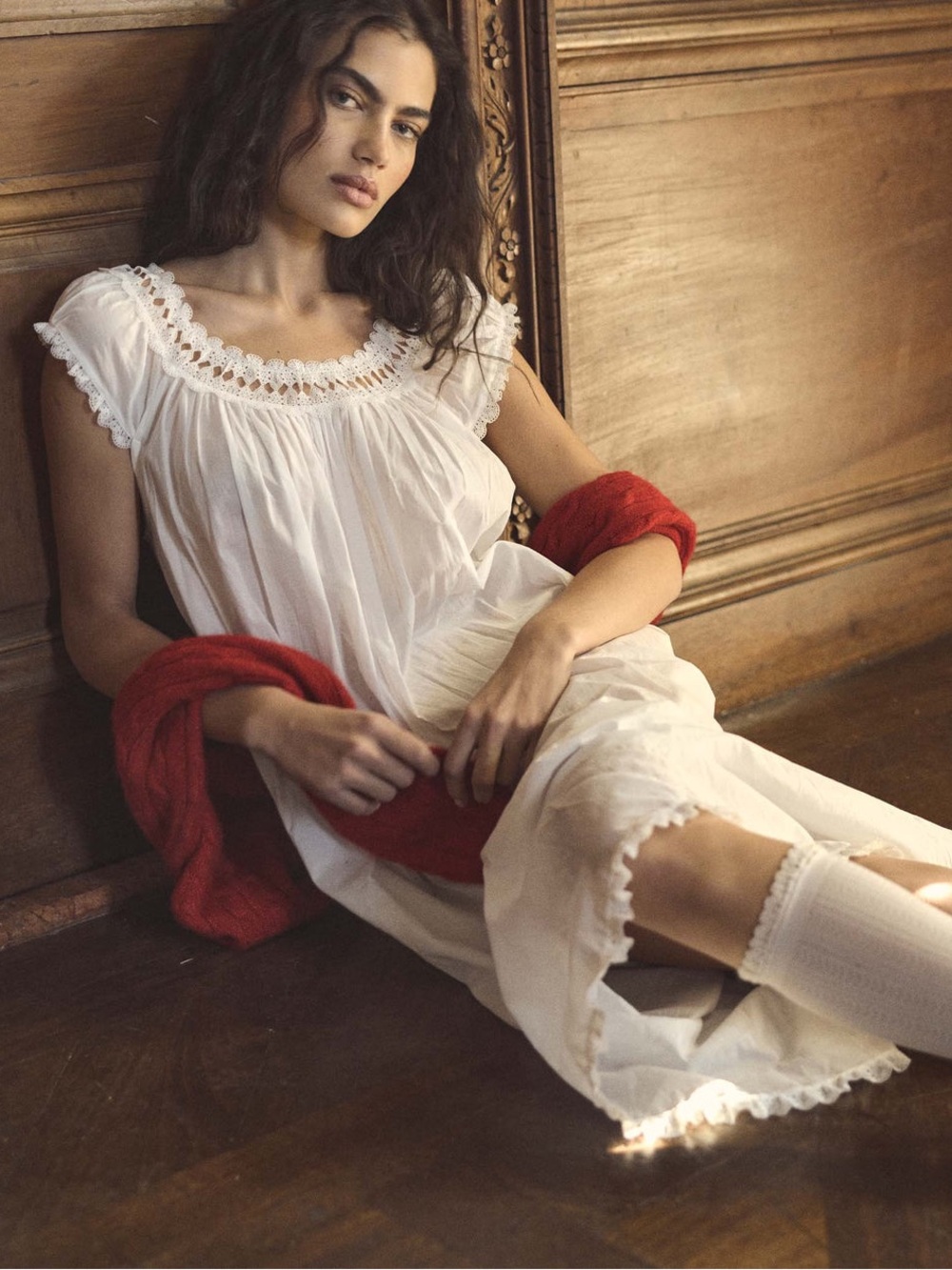 DOEN LUCILIA NIGHTGOWN -- SALT